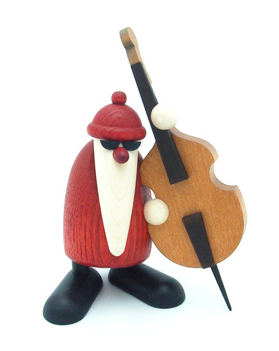 Köhler Weihnachtsmann mit Kontrabass