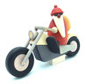 Köhler Weihnachtsmann auf Motorrad