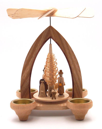 Lorenz Pyramide für Teelichter mit Christi Geburt