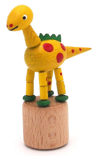 Stephani Wackelfigur Dinosaurier gelb