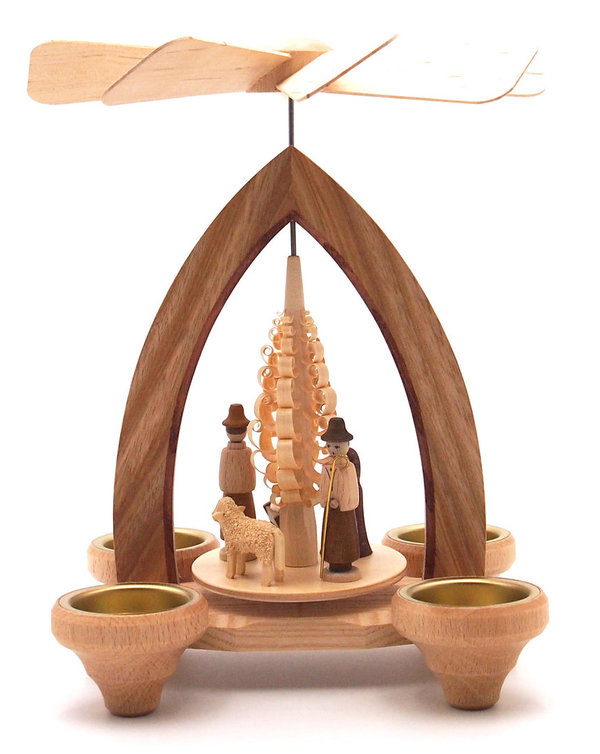 Lorenz Pyramide für Teelichter mit Christi Geburt