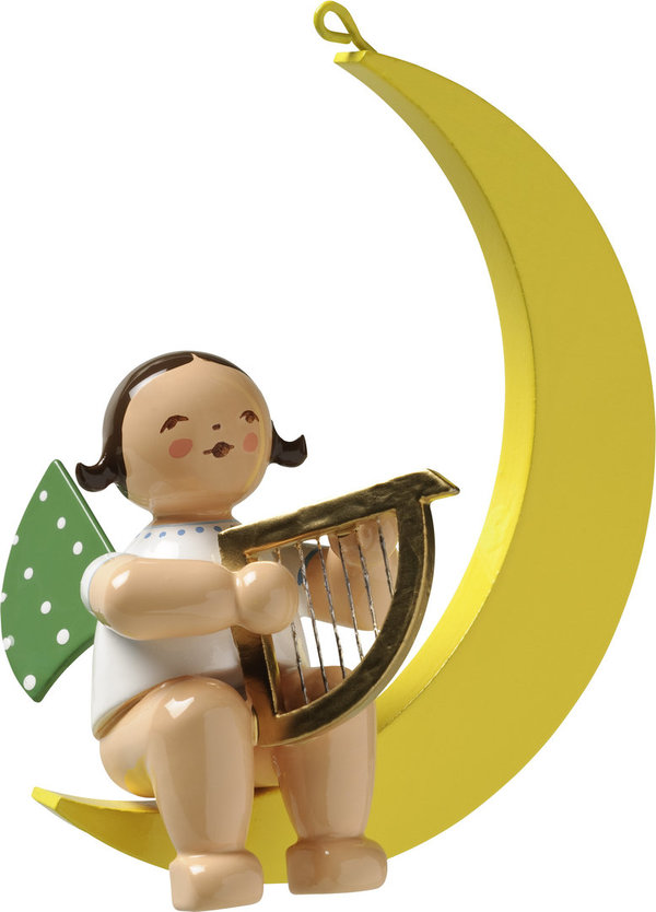 Wendt & Kühn Engel mit Harfe im Mond