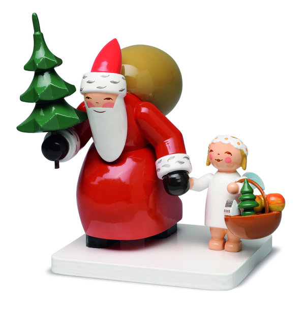 Wendt & Kühn Weihnachtsmann mit Baum und Engel - Neuheit 2016