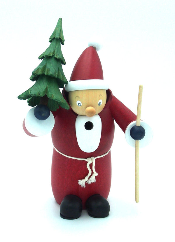 Gahlenz Räuchermann Frostnase Weihnachtsmann mit Baum