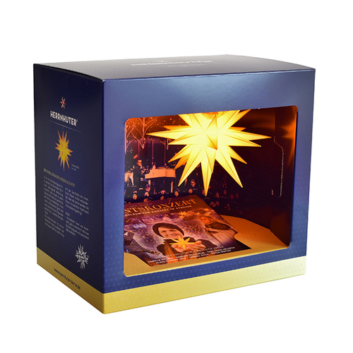 Herrnhuter Sterne - Geschenkbox Das große Adventskonzert A1e mit Batteriehalter + CD - Neuheit 2020
