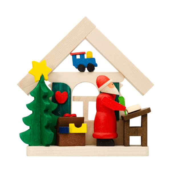 Graupner Baumanhänger Haus Weihnachtsmann - Weihnachtsmann mit Wunschzettel
